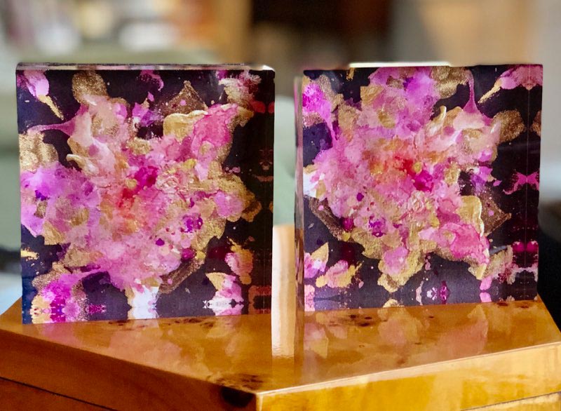 Isaiah Pink 6x6 Acrylic Block main image 0